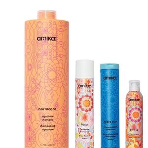 Amika Haircare Bundle – Normcore Shampoo + Styling Favorites (4 Piece Set)
